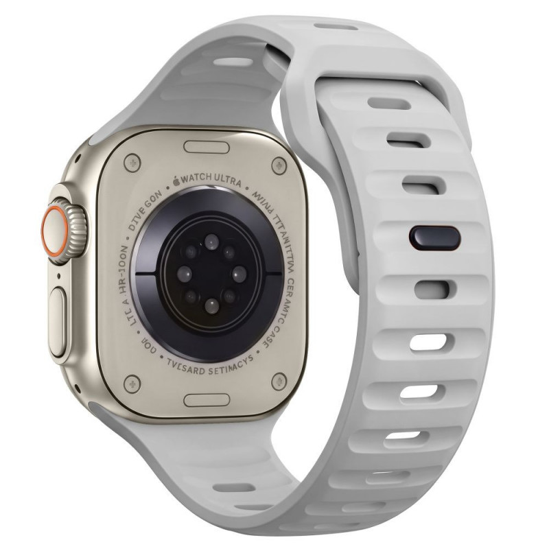 Tech-Protect Silicone Line Apple Watch 8 / 9 / 10 / 11 / 12 / SE / Ultra 44/45/46/49 mm Λουράκι, Lunar Grey