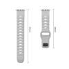 Tech-Protect Silicone Line Apple Watch 8 / 9 / 10 / 11 / 12 / SE / Ultra 44/45/46/49 mm Λουράκι, Lunar Grey