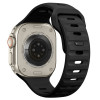 Tech-Protect Silicone Line Apple Watch 8 / 9 / 10 / 11 / 12 / SE / Ultra 44/45/46/49 mm Λουράκι, Μαύρο