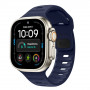Tech-Protect Silicone Line Apple Watch 8 / 9 / 10 / 11 / 12 / SE / Ultra 44/45/46/49 mm Λουράκι, Atlantic Blue