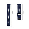 Tech-Protect Silicone Line Apple Watch 8 / 9 / 10 / 11 / 12 / SE / Ultra 44/45/46/49 mm Λουράκι, Atlantic Blue