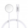 Tech-Protect MC02 UltraBoost Μαγνητικός Φορτιστής Καλώδιο USB-C 100 cm για Apple Watch, Λευκό