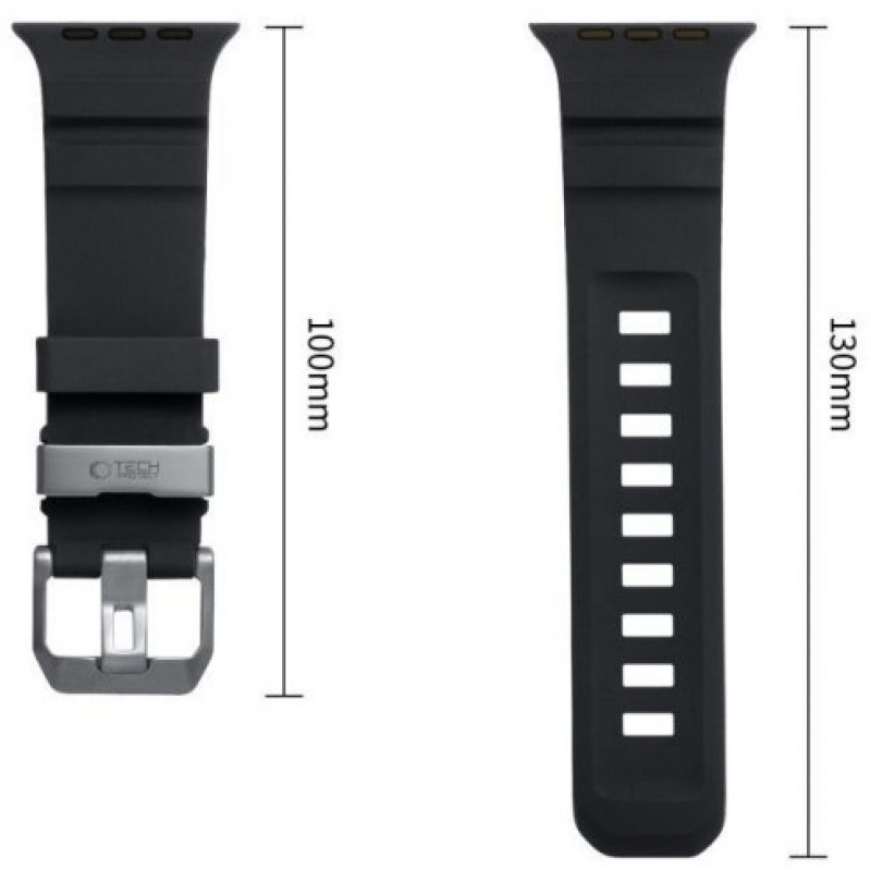 Tech-Protect Motion Apple Watch 8 / 9 / 10 / 11 / 12 / SE / Ultra 44/45/46/49 mm Λουράκι, Μαύρο