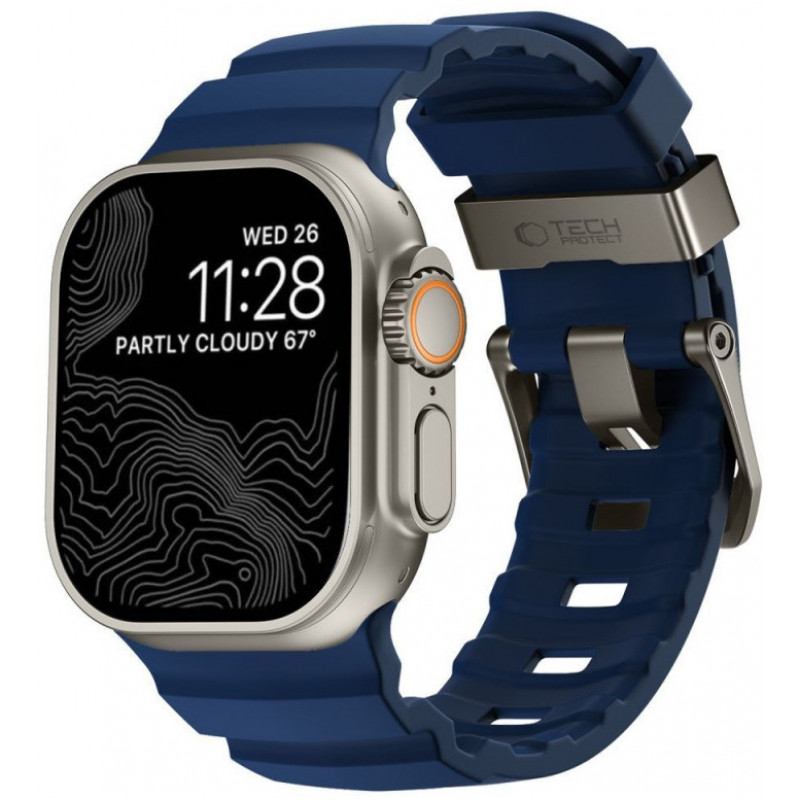 Tech-Protect Motion Λουράκι Apple Watch 8 / 9 / 10 / 11 / 12 / SE / Ultra 44/45/46/49 mm, Nautical Blue