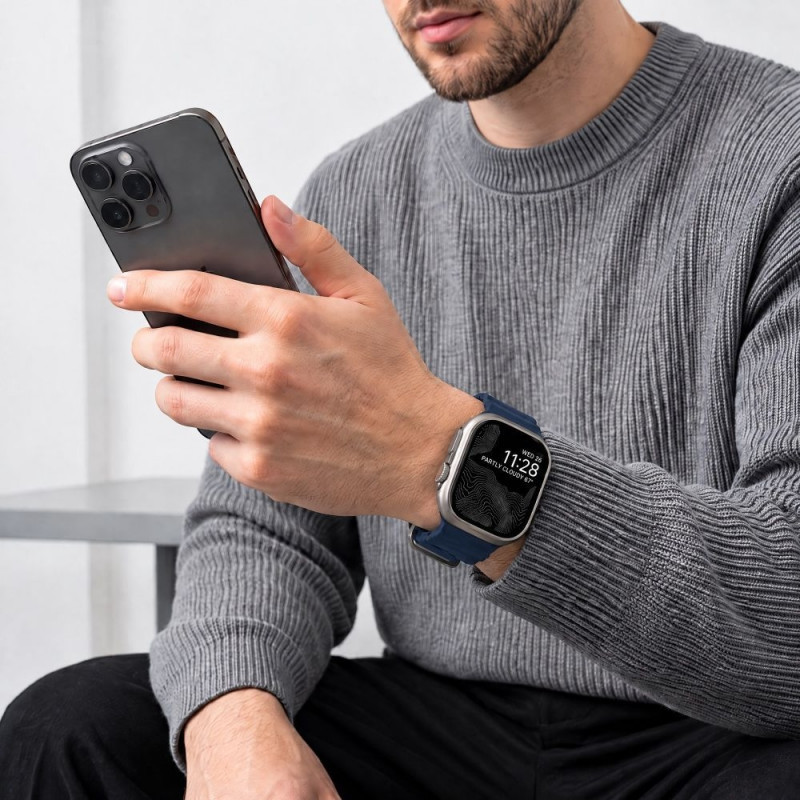 Tech-Protect Motion Λουράκι Apple Watch 8 / 9 / 10 / 11 / 12 / SE / Ultra 44/45/46/49 mm, Nautical Blue
