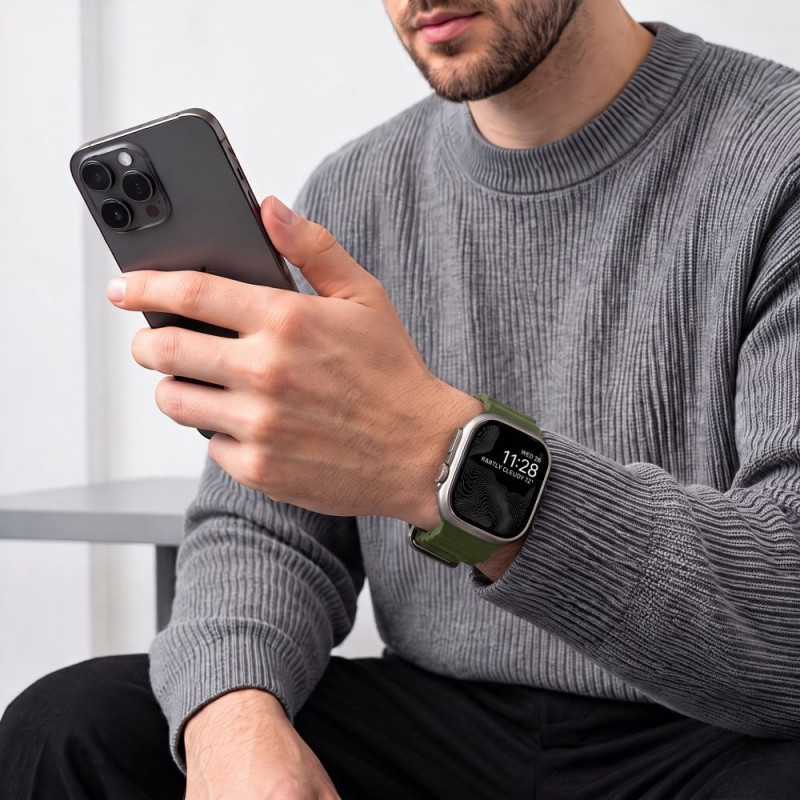 Tech-Protect Motion Apple Watch 8 / 9 / 10 / 11 / 12 / SE / Ultra 44/45/46/49 mm Λουράκι, Tactical Green