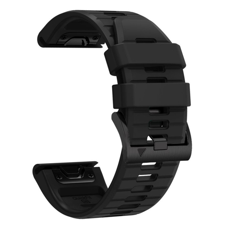 Tech-Protect Σιλικόνης Garmin Fenix 5 / 6 / 6 Pro / 7 / 8 / 8 Pro / E / 9 / 9 Pro 51 mm Λουράκι, Obsidian Black