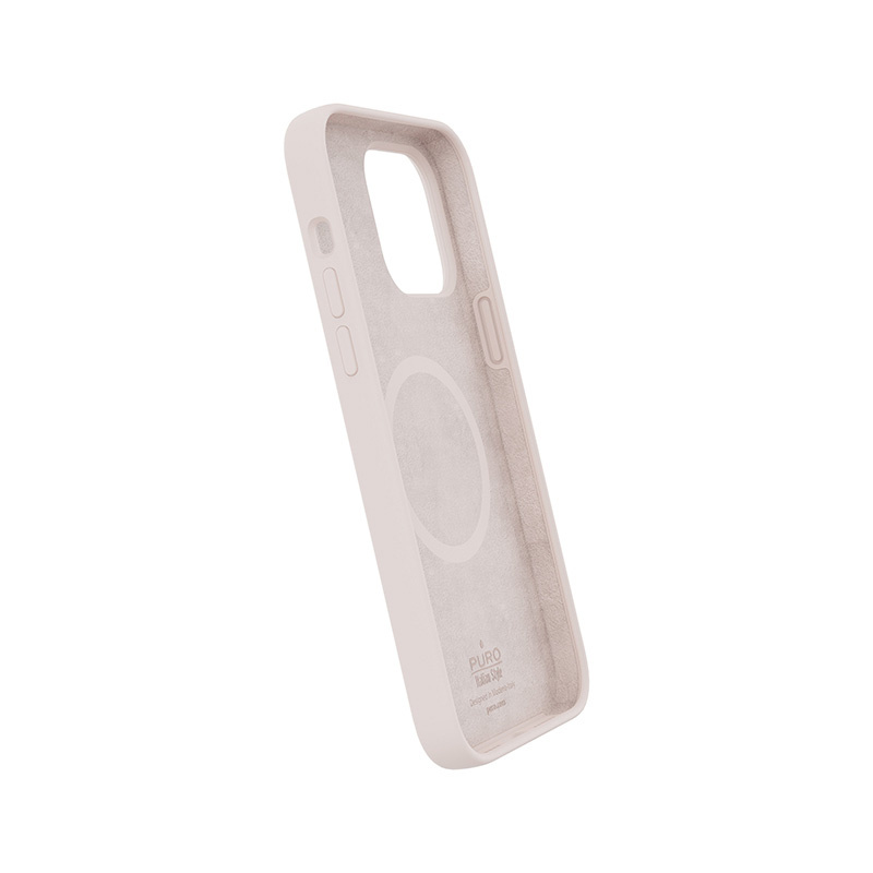 Θήκη σιλικόνης Puro ICON MAG MagSafe για Apple iPhone 14 Pro Max, σκούρο ροζ