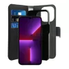 Θήκη Puro Wallet Detachable MagSafe 2in1 από δερματίνη PU με καπάκι και πορτοφόλι για iPhone 14 Pro Max, Μαύρη
