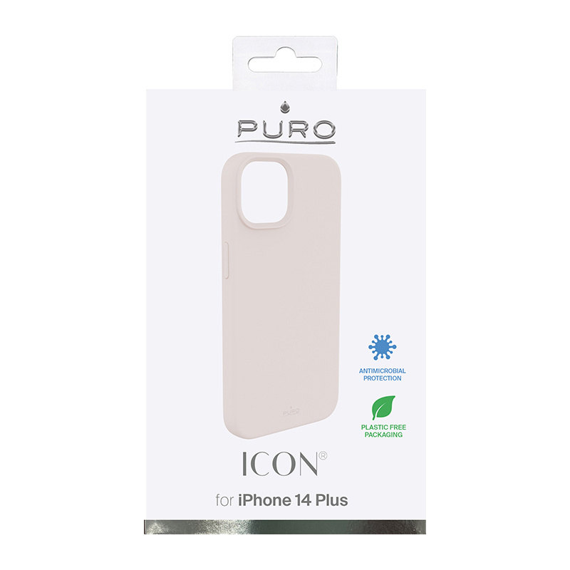 Puro ICON Αντιμικροβιακή Θήκη για Apple iPhone 14 Plus / 15 Plus, Ροζ Άμμος