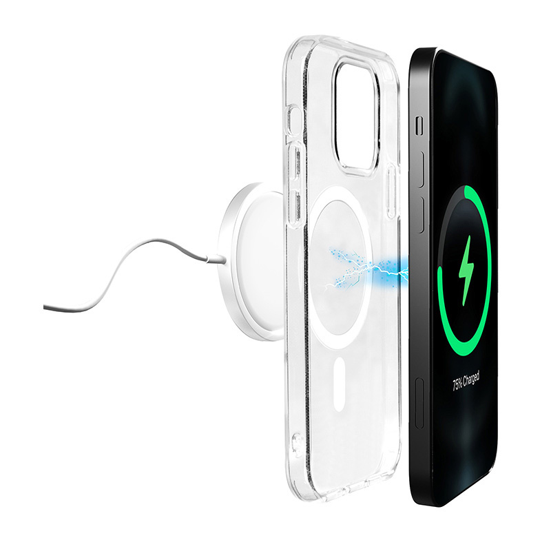 Θήκη Puro Litemag MagSafe για Apple iPhone 14 Plus / 15 Plus, Διάφανη