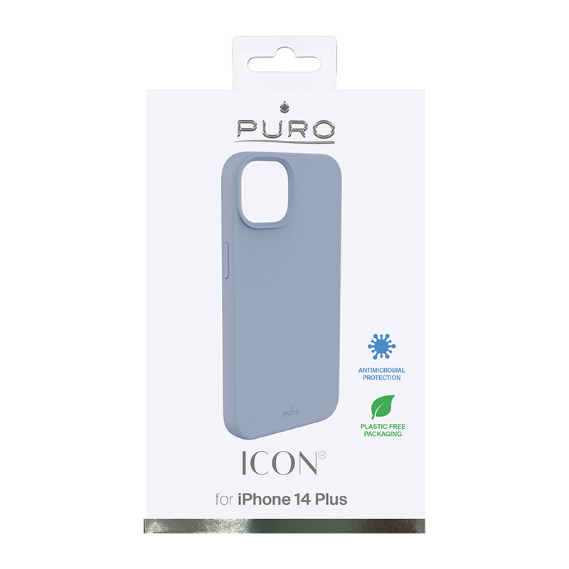 Puro ICON Αντιμικροβιακή Θήκη για Apple iPhone 14 Plus / 15 Plus, Sierra Blue