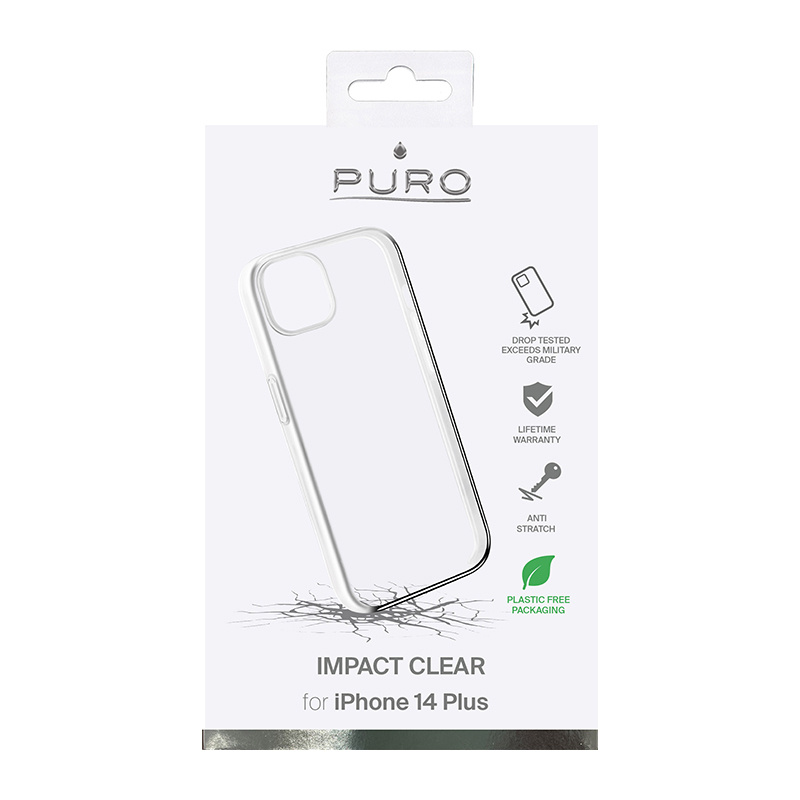 Θήκη Puro Impact Clear για Apple iPhone 14 Plus / 15 Plus, Διαφανής