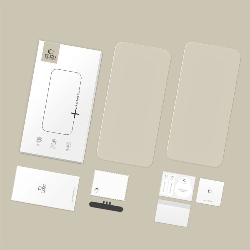 Tech-Protect Hydroflex Fit+ Μεμβράνη Υδρογέλης για Xiaomi Redmi Note 15 Pro+ Plus 5G / POCO M8 Pro (2 τεμ.), Διάφανη