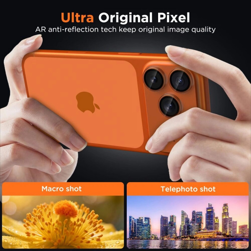 Tech-Protect Camfull Fit+ Θήκη Κάμερας για Apple iPhone 17 Pro, Ματ Διαφανής
