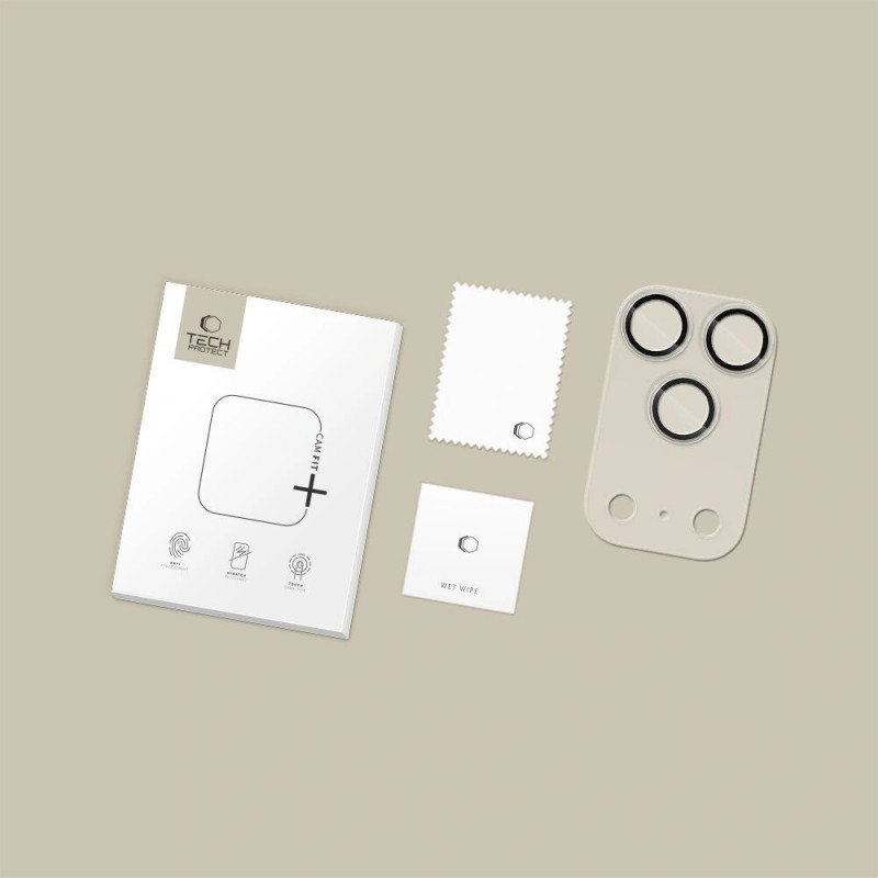 Tech-Protect Camfull Fit+ Θήκη Κάμερας για Apple iPhone 17 Pro, Ματ Διαφανής