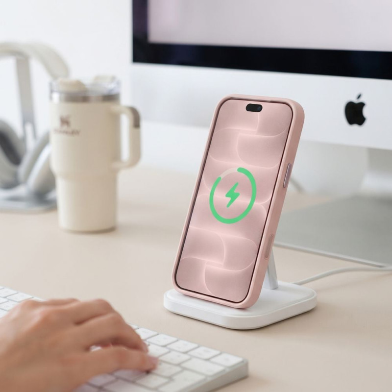 Θήκη Tech-Protect MagPeak MagSafe CC για Apple iPhone 17 Pro / 18 Pro THP6114, ματ ροζ