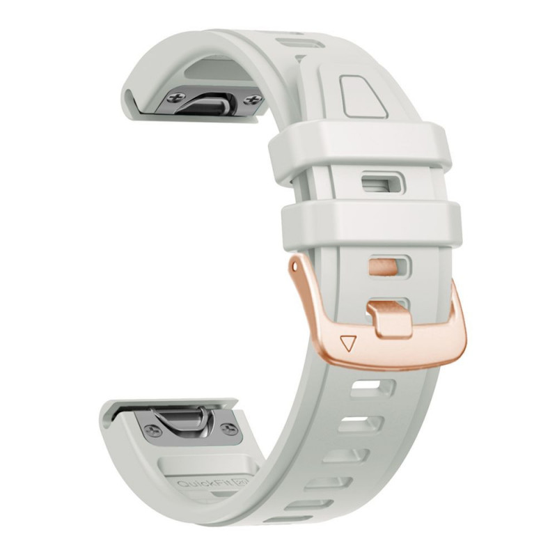 Tech-Protect Λουράκι ρολογιού από σιλικόνη για Garmin Fenix 5s / 5s Plus / 6s / 6s Pro / 7s / 8 / 9 / 9 Pro 43 mm, γκρι ομίχλης