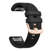 Tech-Protect Λουράκι ρολογιού από σιλικόνη για Garmin Fenix 5s / 5s Plus / 6s / 6s Pro / 7s / 8 / 9 / 9 Pro 43 mm, μαύρο