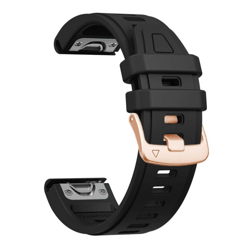 Tech-Protect Λουράκι ρολογιού από σιλικόνη για Garmin Fenix 5s / 5s Plus / 6s / 6s Pro / 7s / 8 / 9 / 9 Pro 43 mm, μαύρο