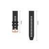 Tech-Protect Λουράκι ρολογιού από σιλικόνη για Garmin Fenix 5s / 5s Plus / 6s / 6s Pro / 7s / 8 / 9 / 9 Pro 43 mm, μαύρο