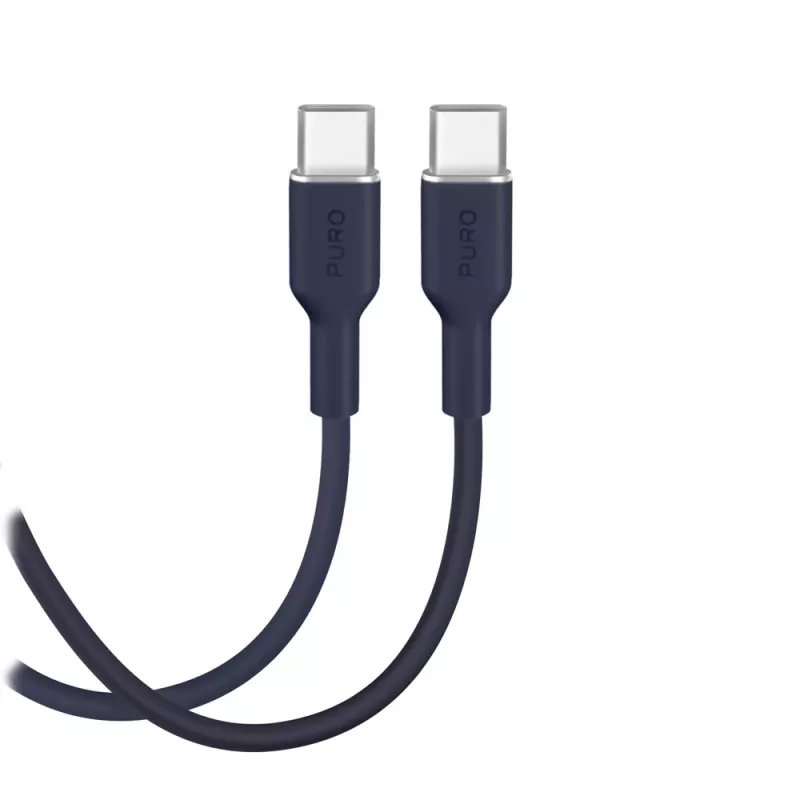Καλώδιο Puro Icon 60W USB-C σε USB-C 1.5 m, Μπλε Ναυτικό