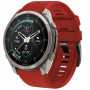 Tech-Protect Λουράκι ρολογιού από σιλικόνη για Garmin Fenix 5 / 6 / 6 Pro / 7 / 8 / 8 Pro / E / 9 / 9 Pro 47 mm, Crimson Red