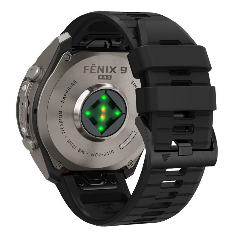 Tech-Protect Λουράκι ρολογιού από σιλικόνη για Garmin Fenix 5 / 6 / 6 Pro / 7 / 8 / 8 Pro / E / 9 / 9 Pro 47 mm, Obsidian Black