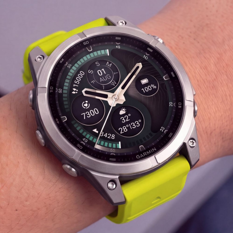 Tech-Protect Σιλικονούχο Λουράκι Ρολογιού για Garmin Fenix 5 / 6 / 6 Pro / 7 / 8 / 8 Pro / E / 9 / 9 Pro 51 mm, Volt Lime