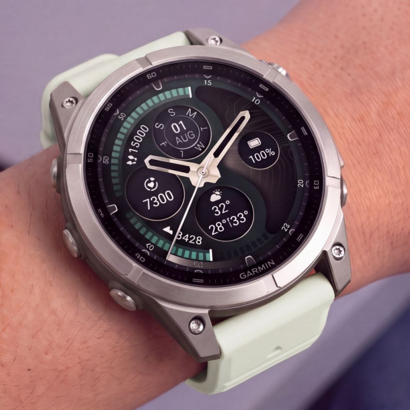 Tech-Protect Λουράκι ρολογιού από σιλικόνη για Garmin Fenix 5 / 6 / 6 Pro / 7 / 8 / 8 Pro / E / 9 / 9 Pro 47 mm, Stone Grey