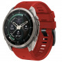 Tech-Protect Σιλικονούχο Λουράκι Ρολογιού για Garmin Fenix 5 / 6 / 6 Pro / 7 / 8 / 8 Pro / E / 9 / 9 Pro 51 mm, Crimson Red