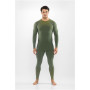 Viking Altis Man Set ανδρικό σετ θερμοεσωρούχων merino, σκούρο πράσινο, M
