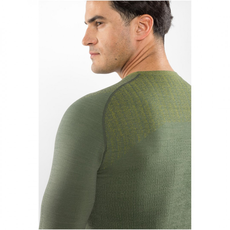 Viking Altis Man Set ανδρικό σετ θερμοεσωρούχων merino, σκούρο πράσινο, M