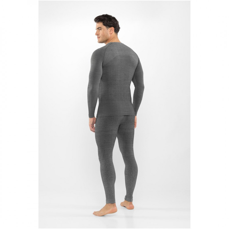Viking Altis Man Set ανδρικό σετ θερμοεσωρούχων merino, μαύρο, L