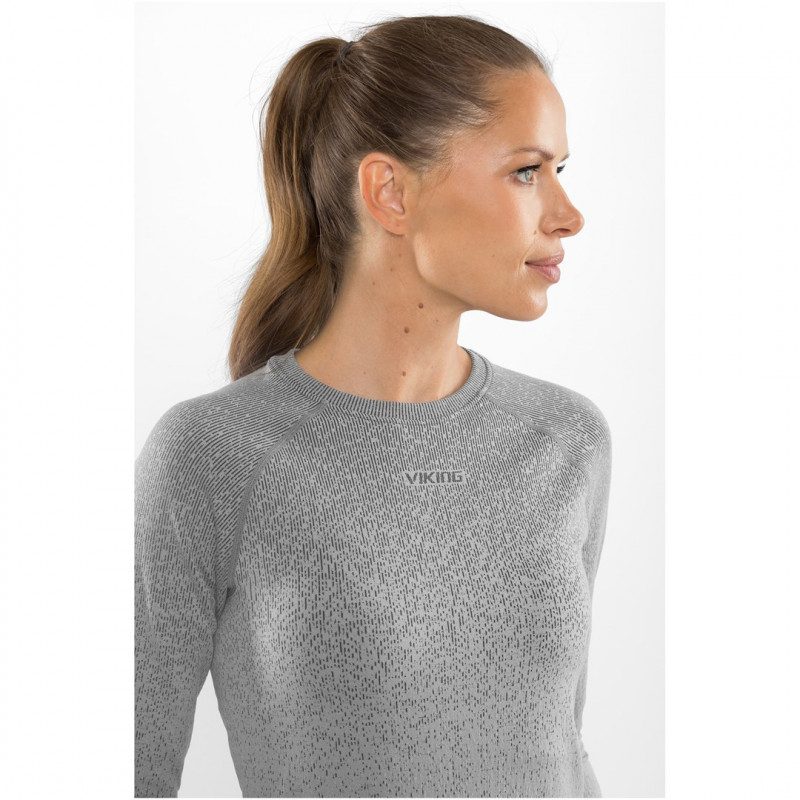Viking Altis Lady Set γυναικείο σετ εσώρουχων merino, γκρι, M
