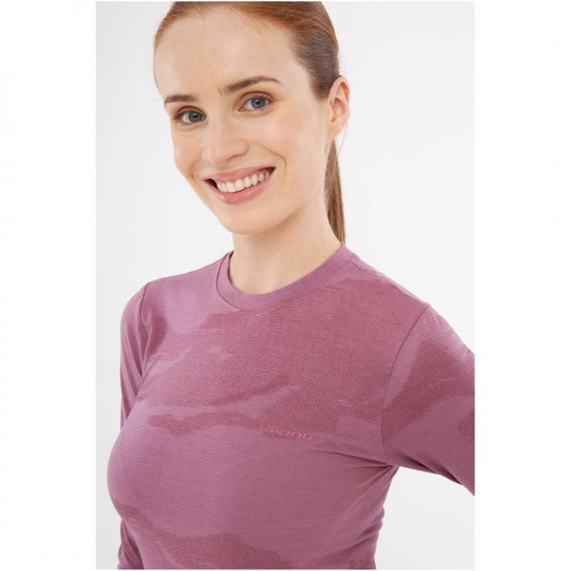 Viking Altis Lady Set γυναικείο σετ εσώρουχων merino, ροζ, M