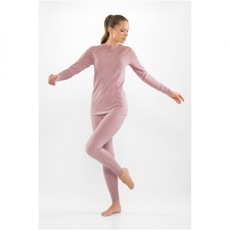 Viking Altis Lady Set γυναικείο σετ θερμικής βάσης merino, ροζ, L