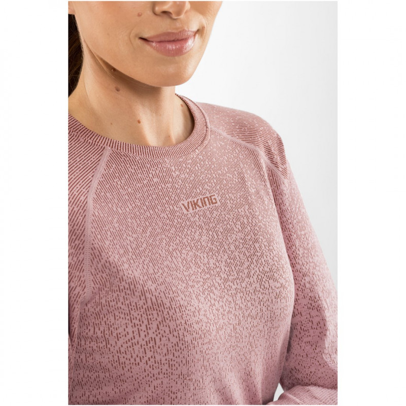 Viking Altis Lady Set γυναικείο σετ θερμικής βάσης merino, ροζ, L