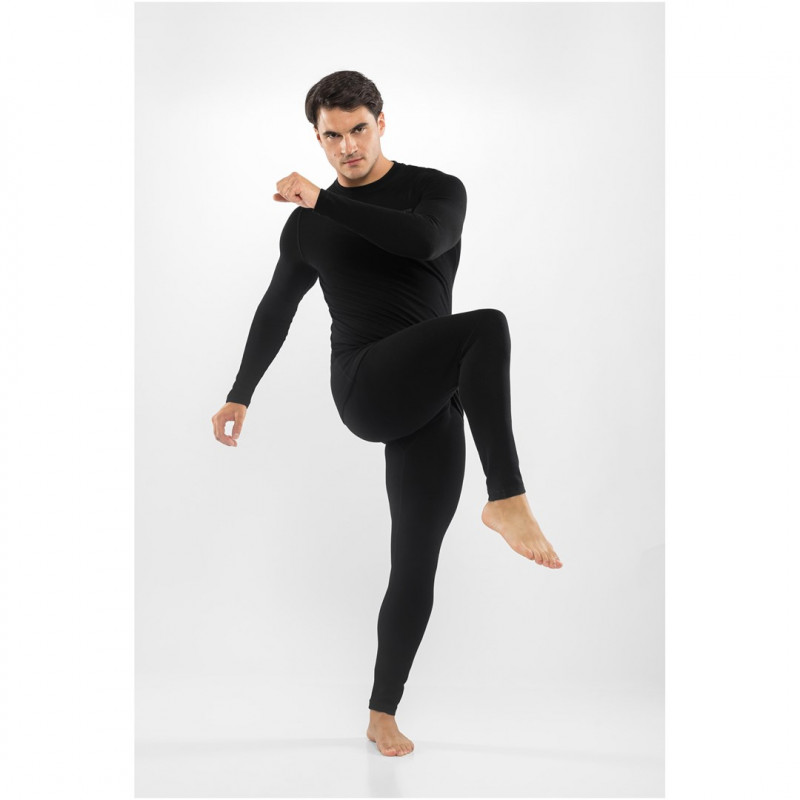 Viking Meriboo Man Set ανδρικό σετ θερμικής βάσης merino, μαύρο, M