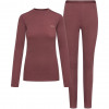 Viking Meriboo Lady Set Merino γυναικείο σετ εσώρουχων merino, ροζ, M