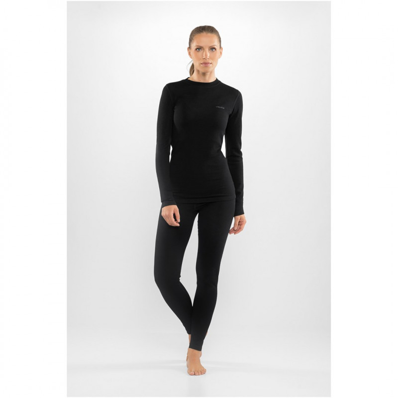 Viking Meriboo Lady Set Merino γυναικείο σετ εσώρουχων merino, μαύρο, M