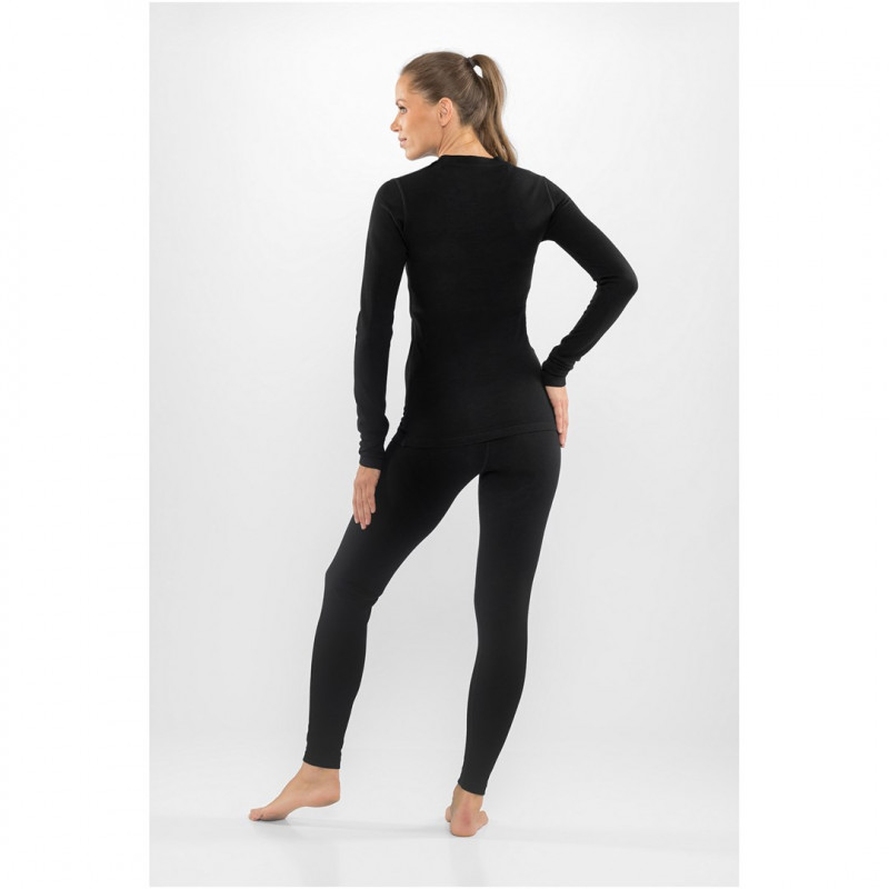 Viking Meriboo Lady Set Merino γυναικείο σετ εσώρουχων merino, μαύρο, L