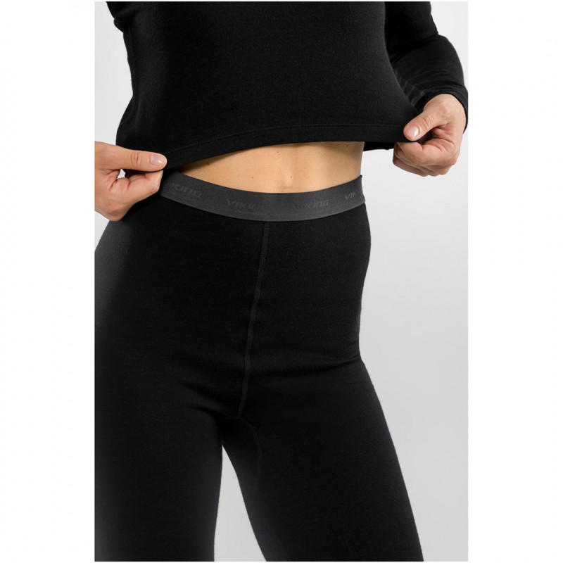 Viking Meriboo Lady Set Merino γυναικείο σετ εσώρουχων merino, μαύρο, L