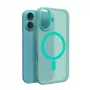 Θήκη σιλικόνης Puro Daylight MagSafe για iPhone 16, πράσινη