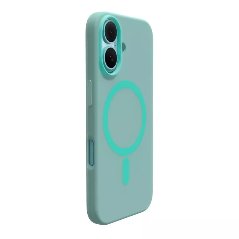Θήκη σιλικόνης Puro Daylight MagSafe για iPhone 16, πράσινη