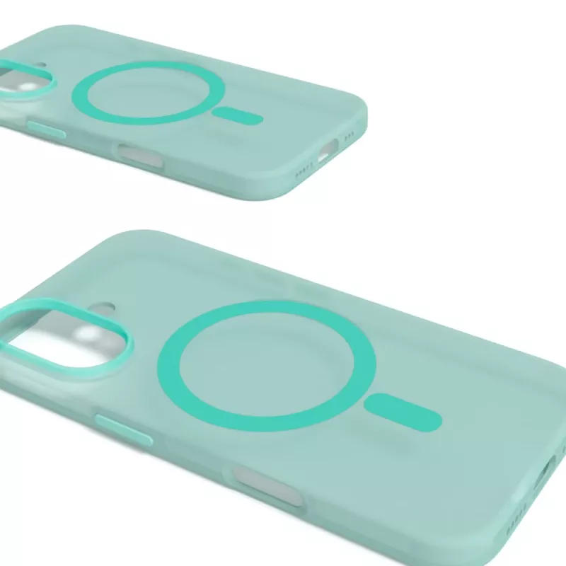 Θήκη σιλικόνης Puro Daylight MagSafe για iPhone 16, πράσινη