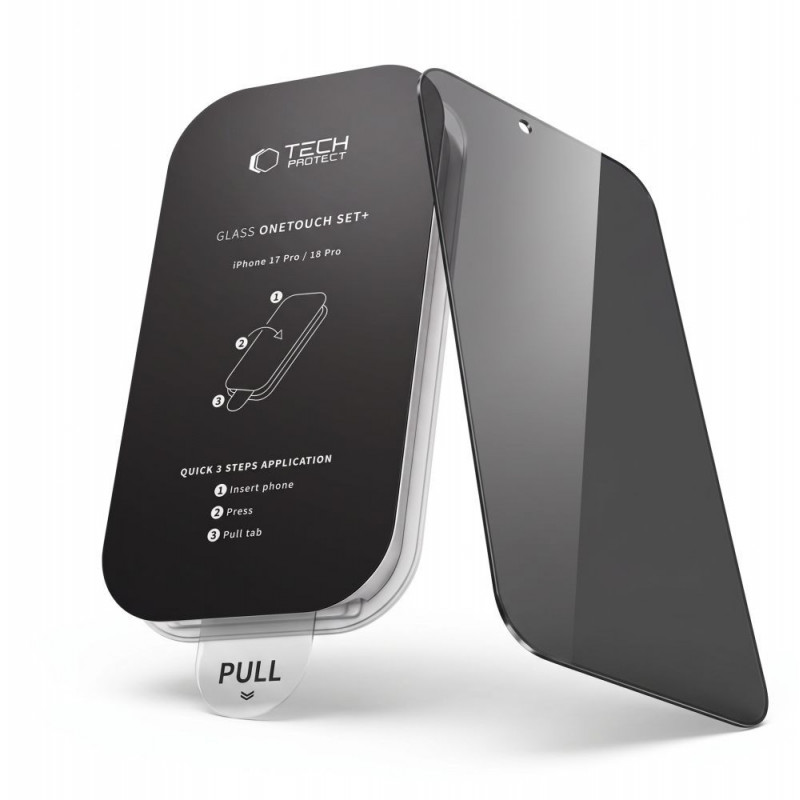 Tech-Protect OneTouch Set Spy+ Σετ Προστασίας Απορρήτου Από Σκληρυμένο Γυαλί για Apple iPhone 18 Pro Max (2 τεμ.)