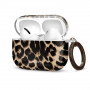 Θήκη Tech-Protect Lamano για Apple AirPods Pro 3 με καραμπίνερ, Exotic Touch (Μαύρο και Καφέ)