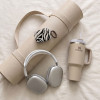 Θήκη Tech-Protect Lamano για Apple AirPods Pro 3 με καραμπίνερ, Nature Muse (Μαύρο και Μπεζ)