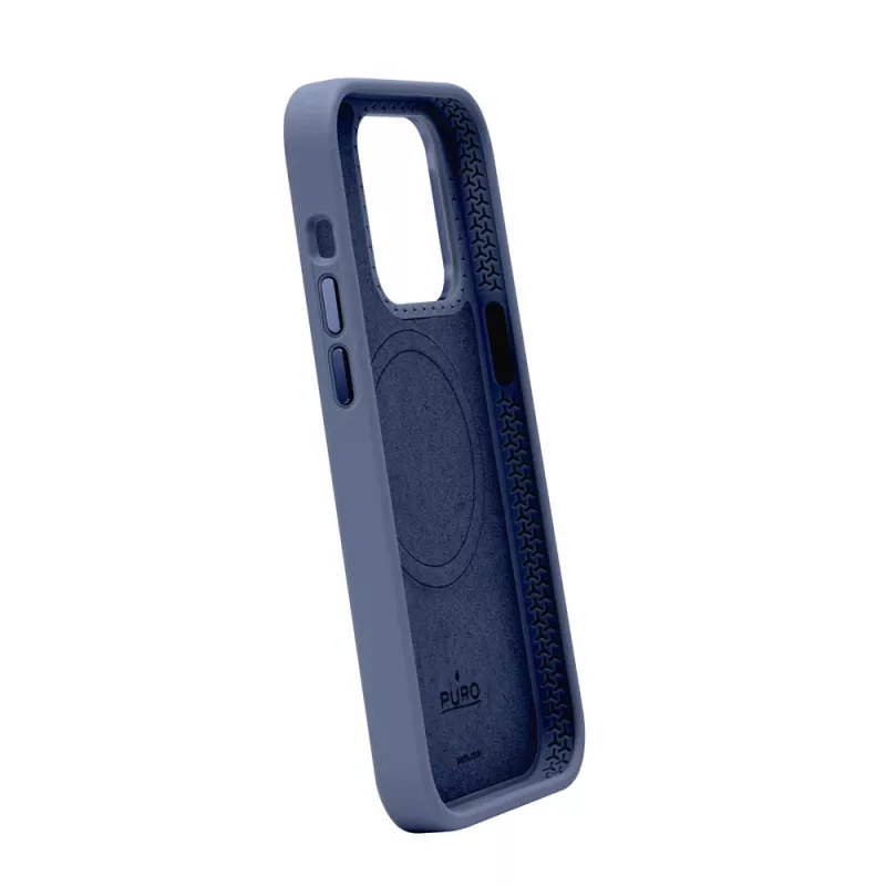 Θήκη σιλικόνης Puro Icon Mag Pro MagSafe για Apple iPhone 15 Pro Max, σκούρο μπλε